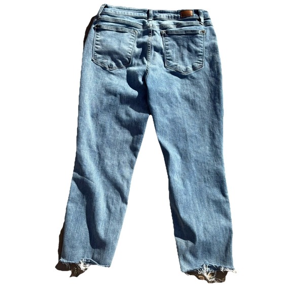 Judy Blue‎ Women's Boyfriend Fit Blue Jeans Size 13/31 X26 Raw Hem Mid Rise - Picture 7 of 9